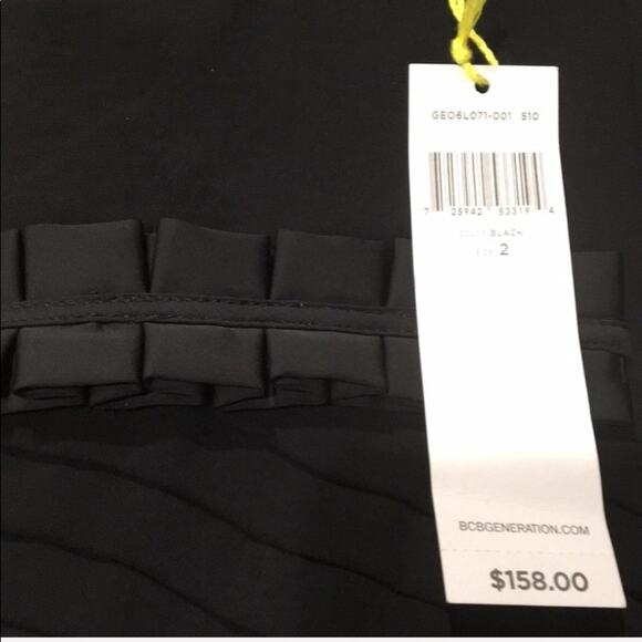 BCBGeneration Black Multi Pleat Dress - Picture 5 of 9